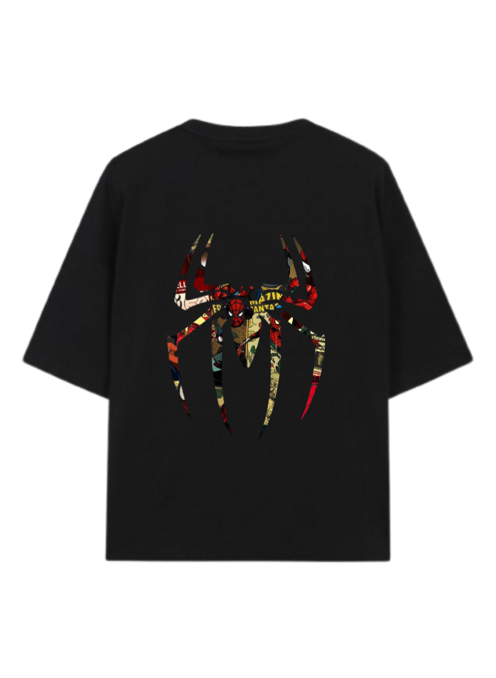 Spiderman t- shirt One Size Black Back 33
