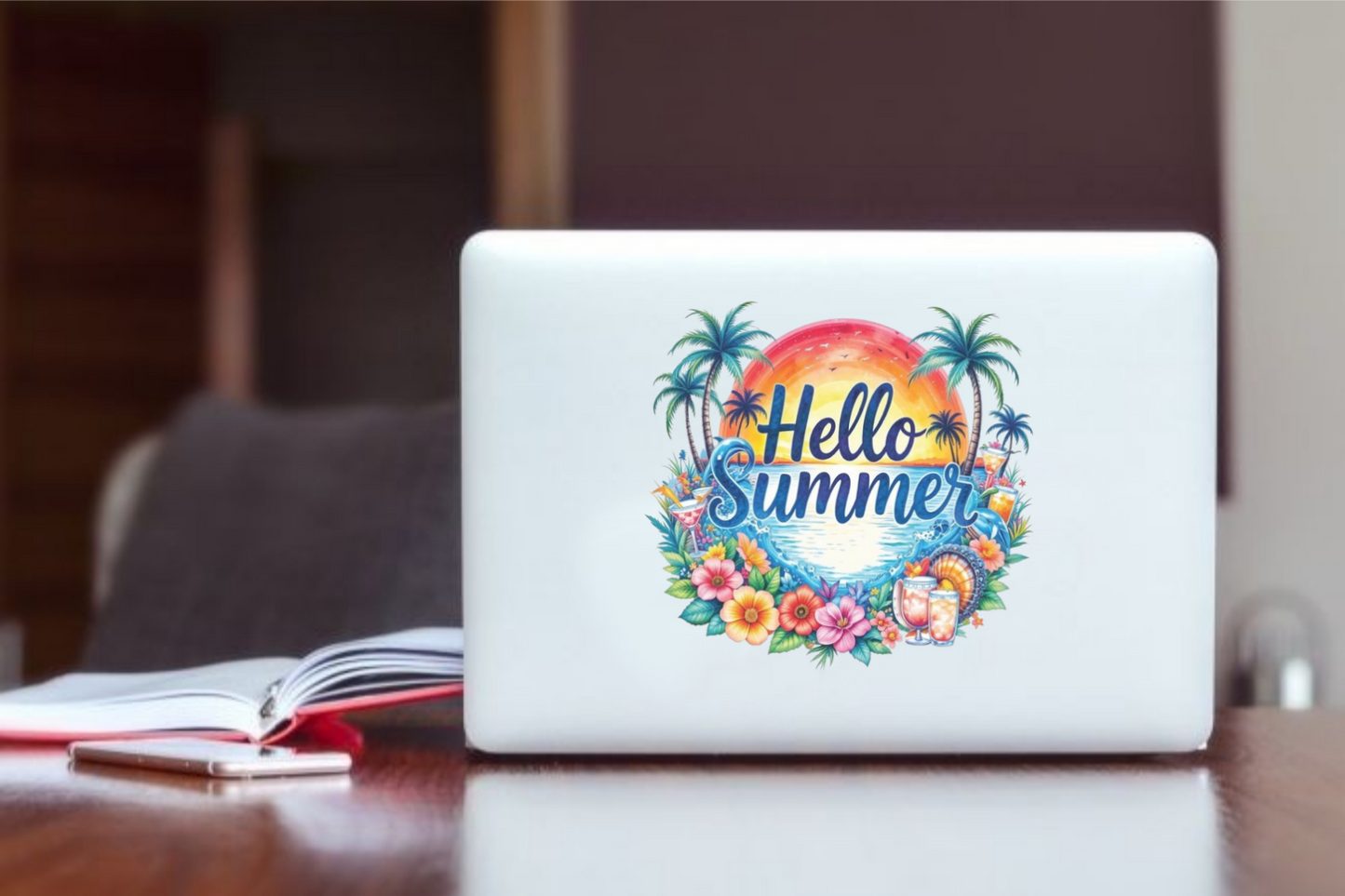 Summer Vibes Laptop Sticker 33