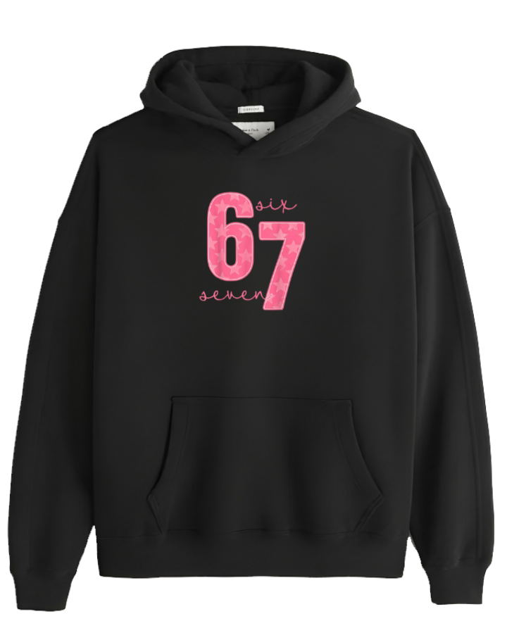 designs 67 Oversize Hoodie Black 33