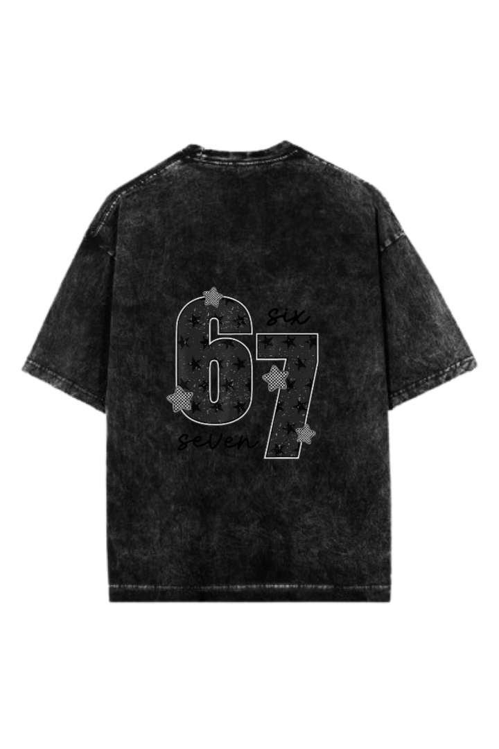 67 designs One Size t- shirt Washed Back 33