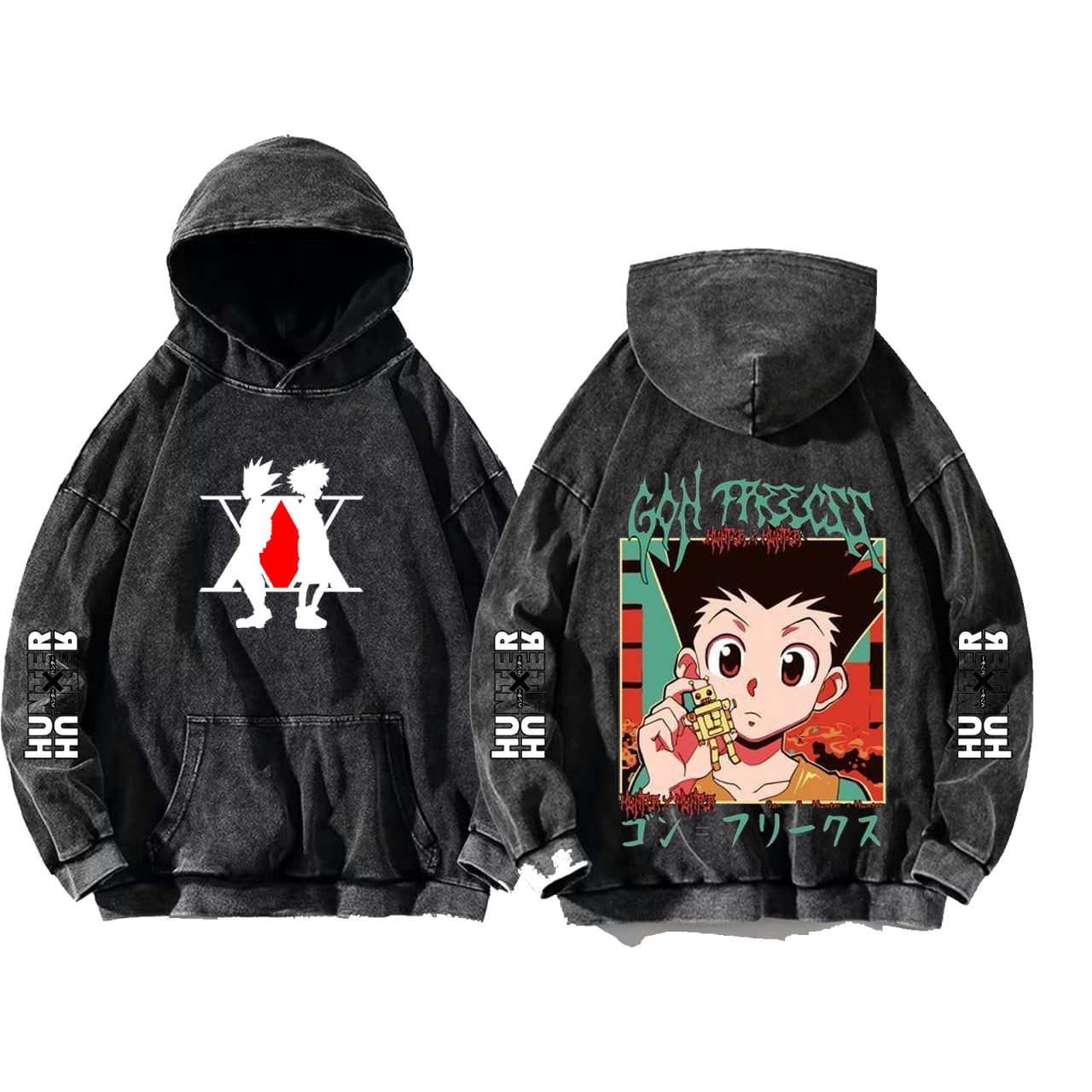 Hunter × Hunter One Size hoodie Washed Back 33