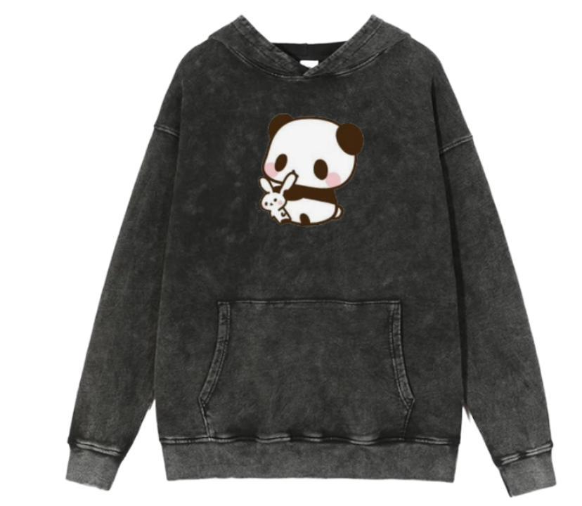 PANDA Oversize Hoodie Washed 33