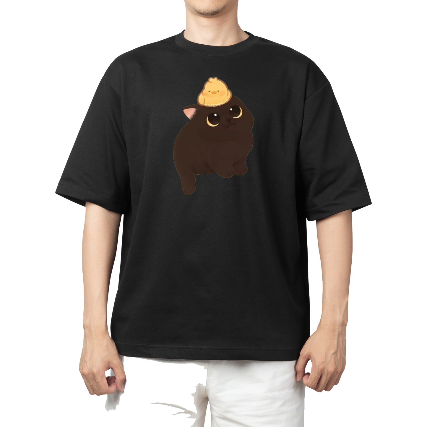 cat One Size t- shirt Black 33