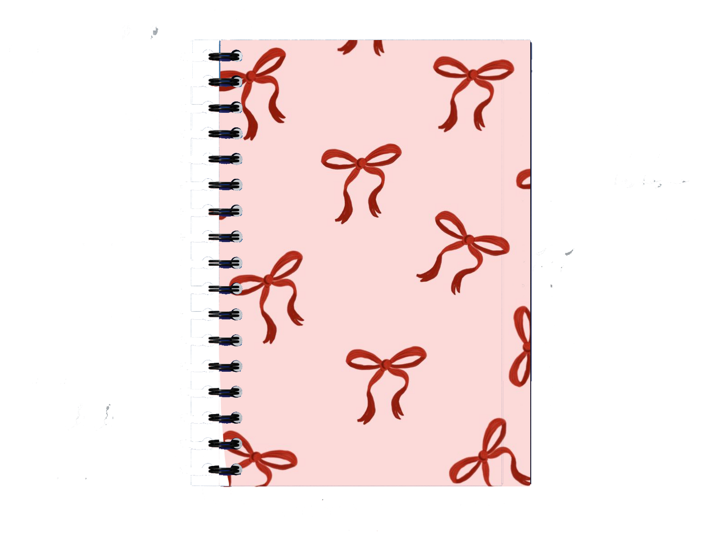 Red Bows Pattern Notebook A5 33