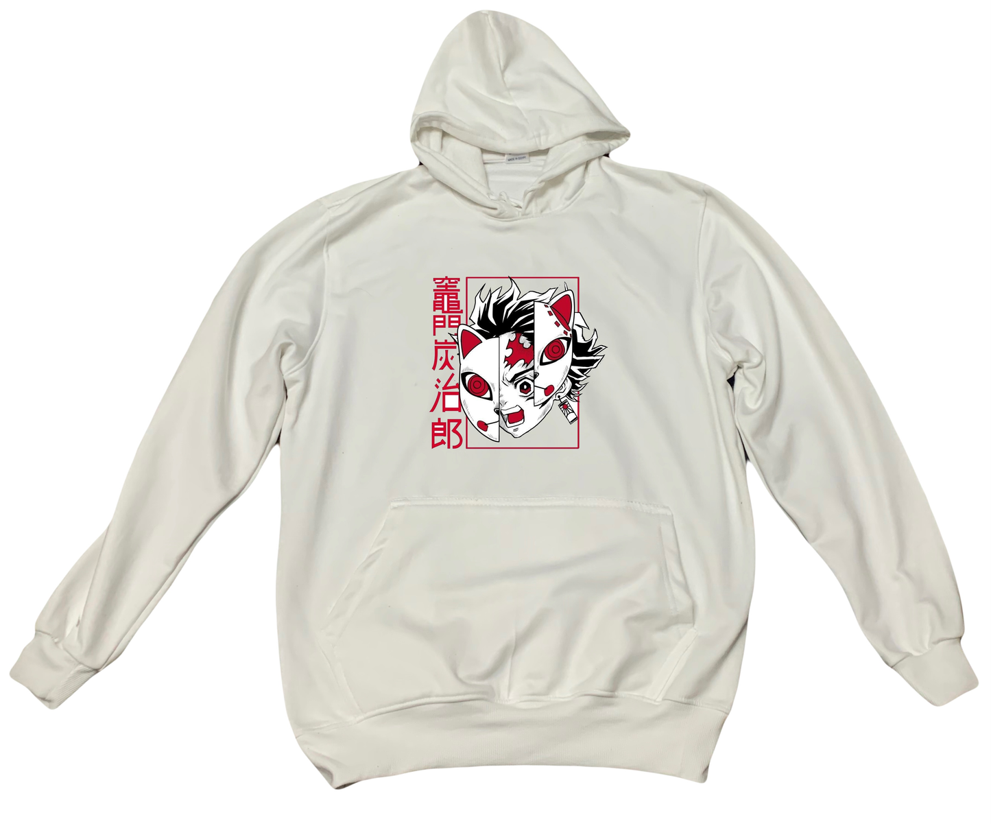 Anime Demon slayer nezuko tanjiro Oversize Hoodie White 34