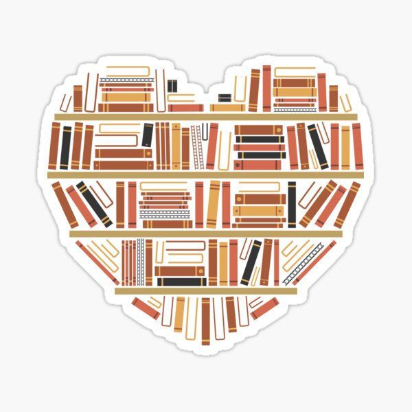 I Heart Books Sticker 109