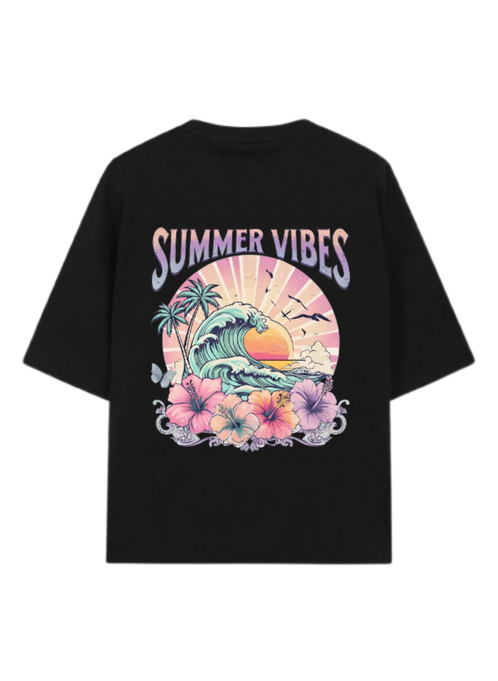 Summer Vibes t- shirt Black Back 34