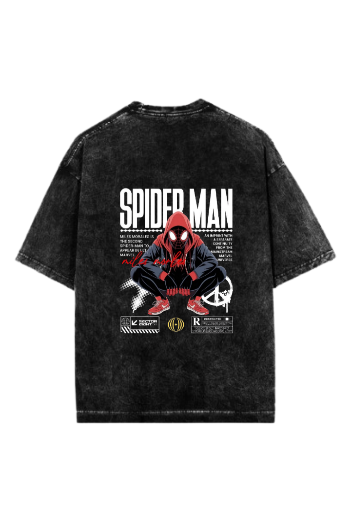 Spiderman t- shirt One Size Washed Back 34