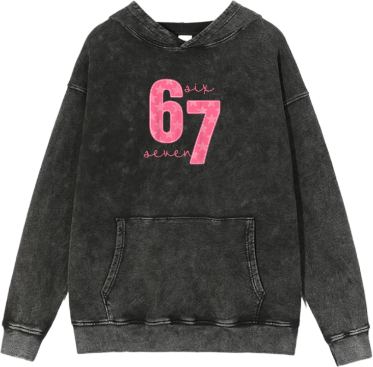 67 designs Oversize Hoodie Washed 34