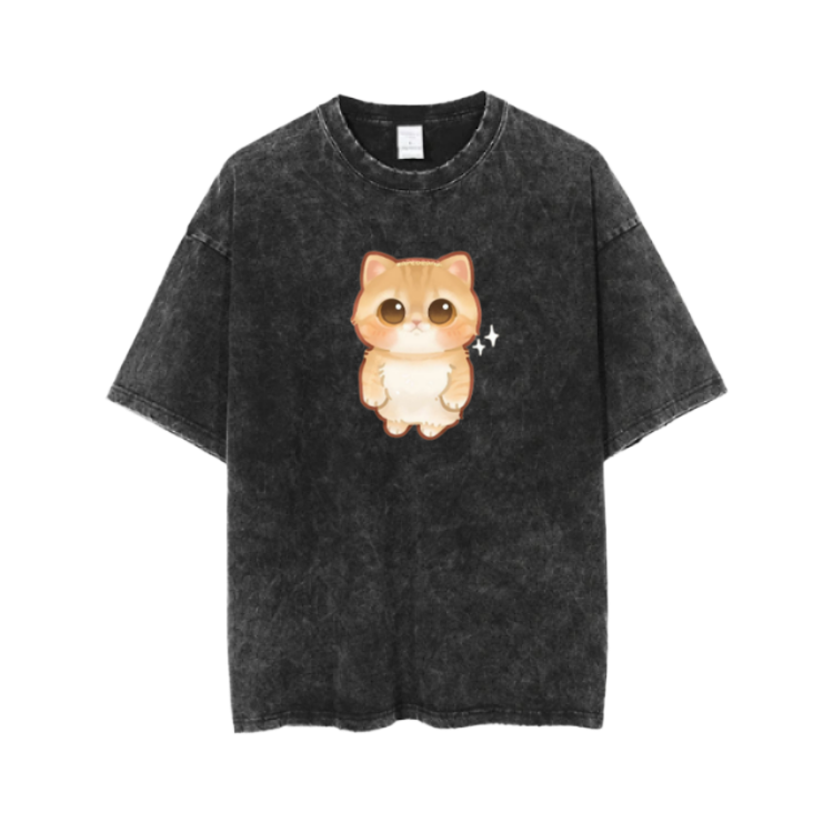 cat One Size t- shirt Washed 34