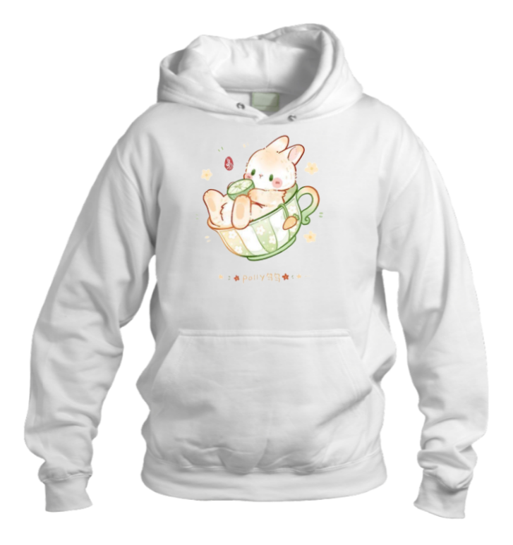 bunny Oversize Hoodie White 34