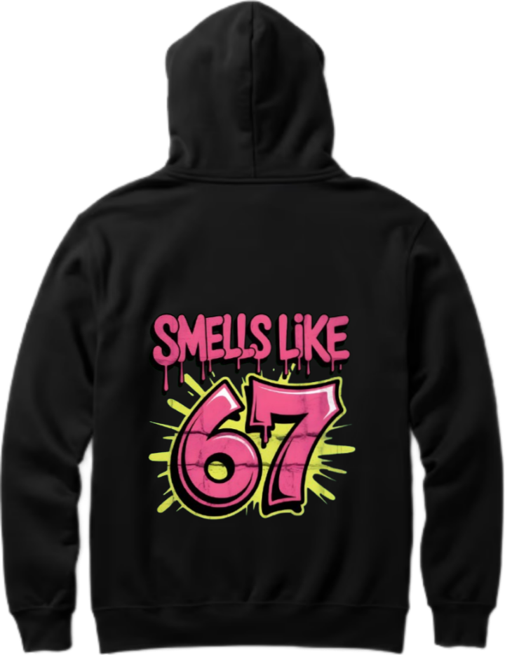 designs 67 Oversize Hoodie Black Back 34