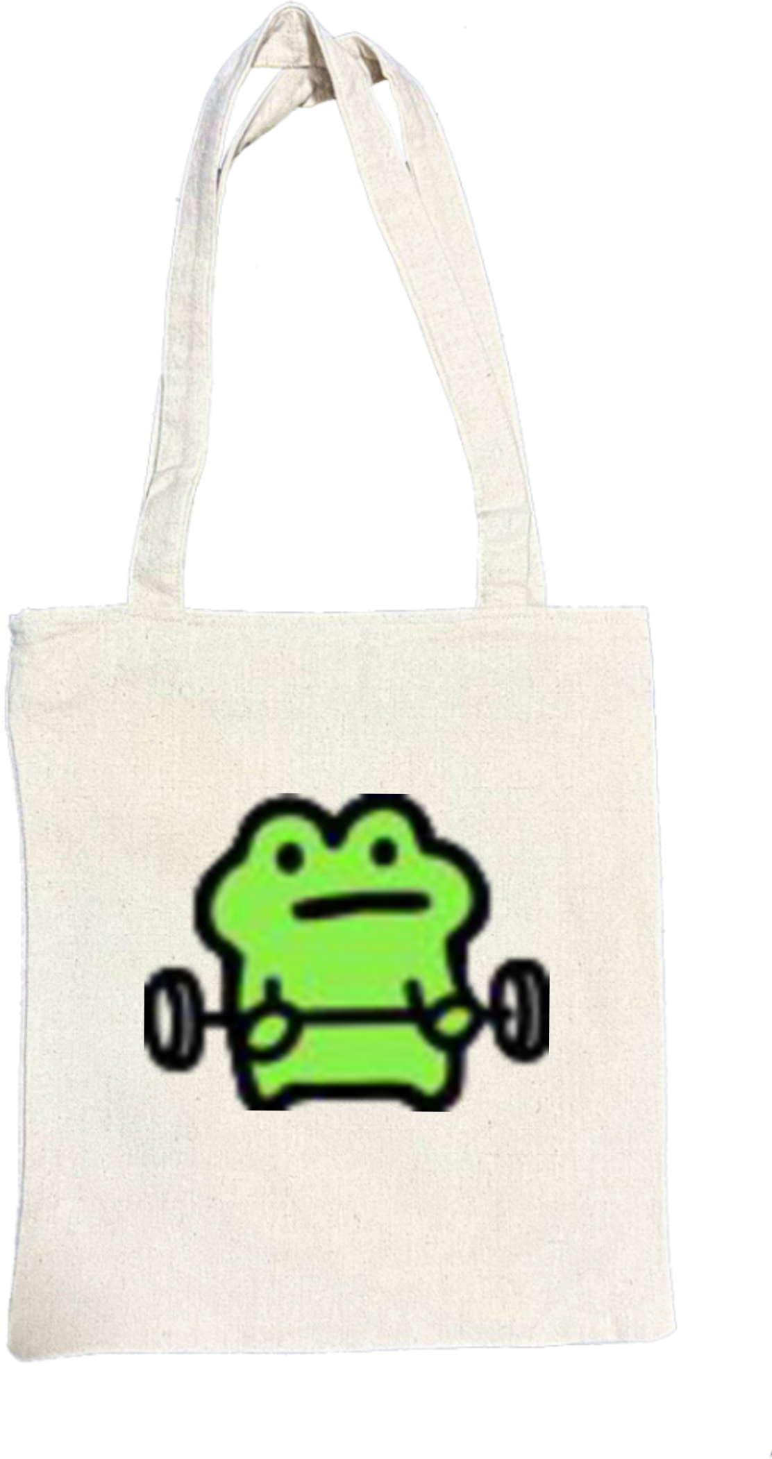 Frog tote bag beige 34