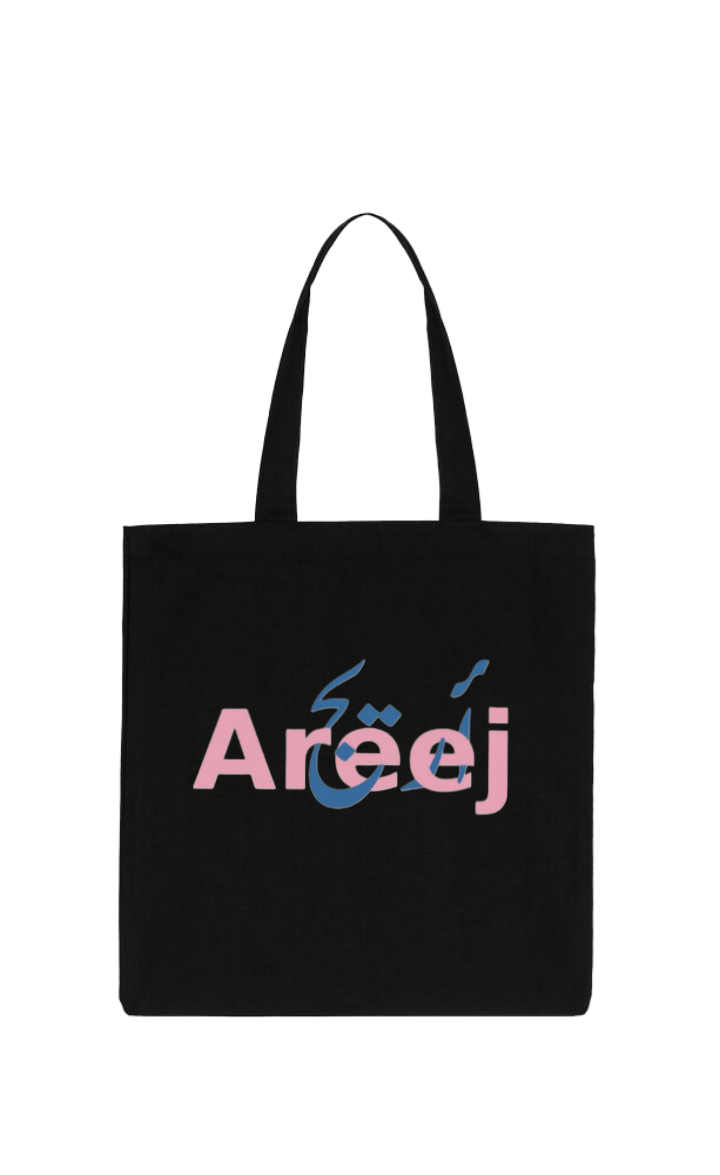names tote bag Black Areej 34