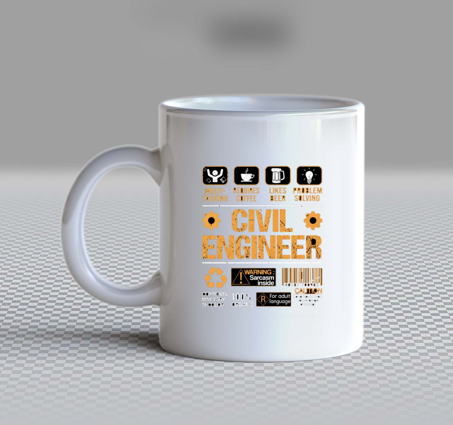 CIVIL ENGINEER Back text Mug 34