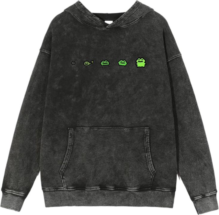 Frog Oversize Hoodie Washed 35