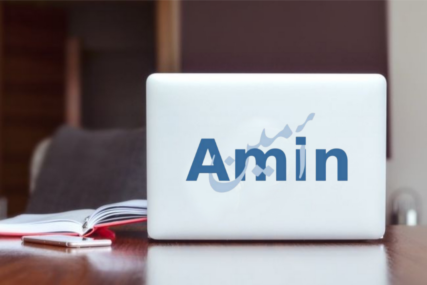 names Laptop Sticker Amin 35