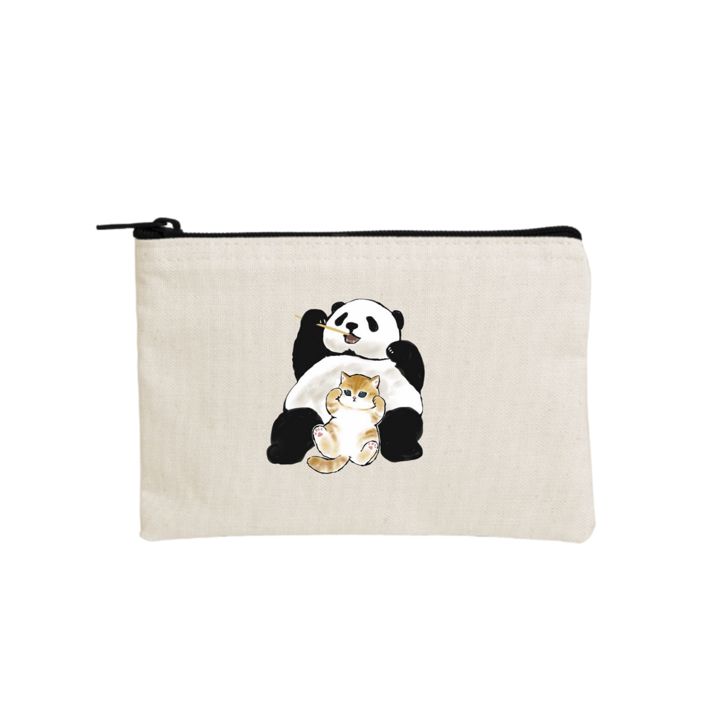 PANDA wallet pencil case Beige 35