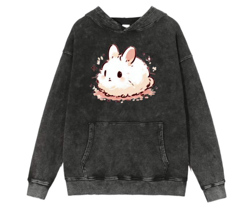 bunny Oversize Hoodie Washed 35