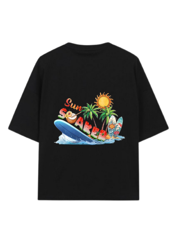 Summer Vibes t- shirt Black Back 35