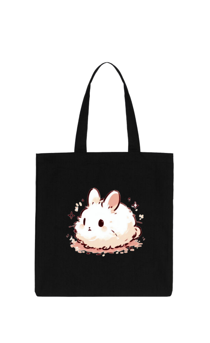 bunny tote bag White 35