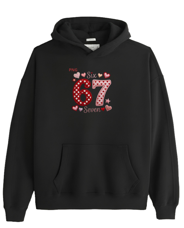designs 67 Oversize Hoodie Black 35