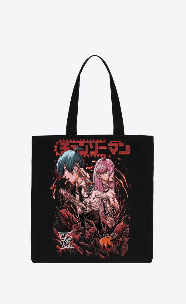 Chainsaw Man tote bag Black 35