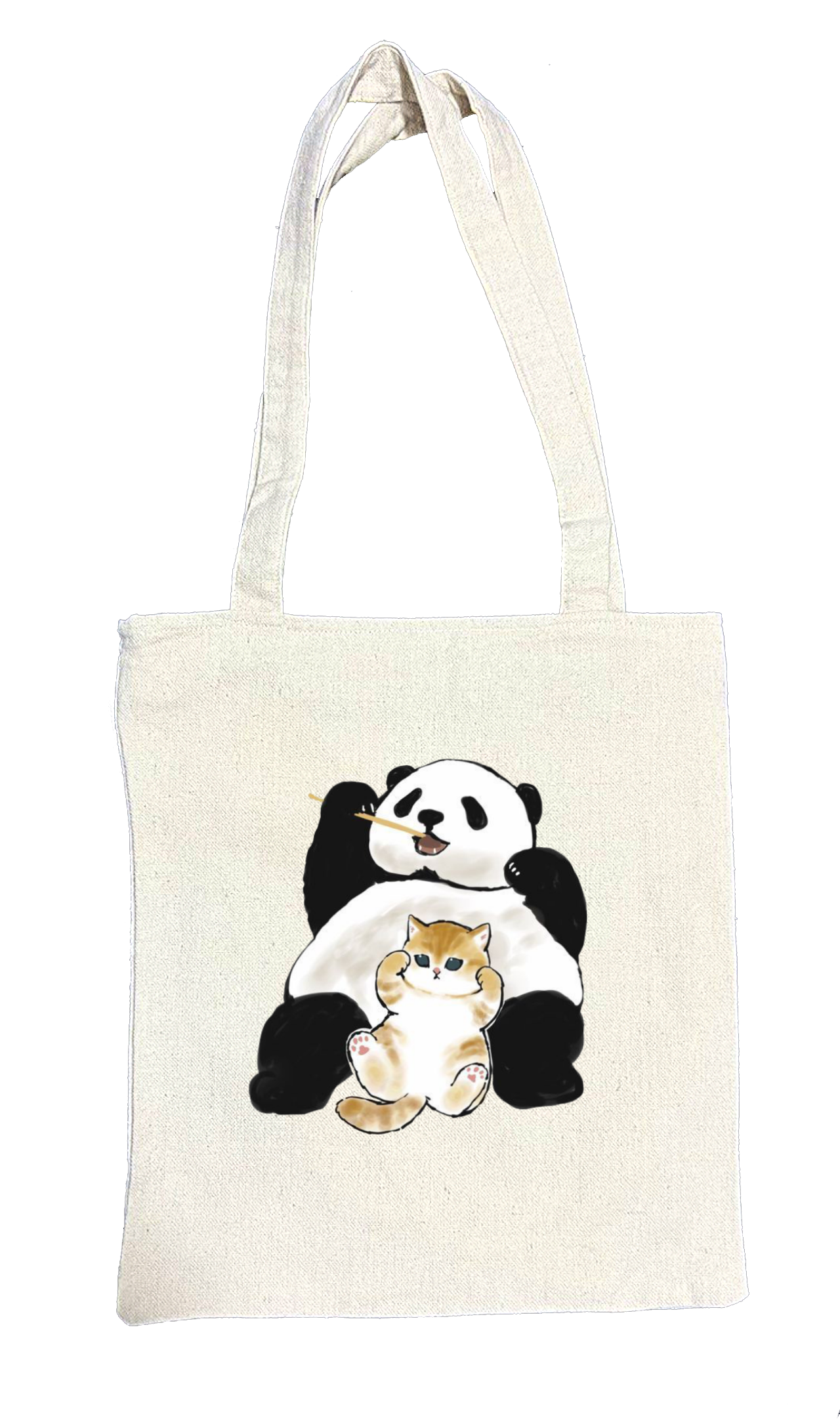 PANDA tote bag beige 35