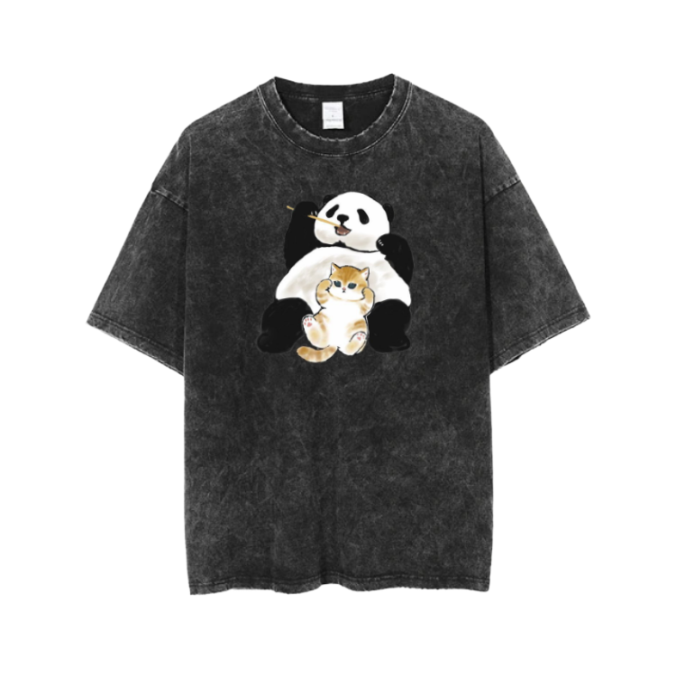 PANDA One Size t- shirt Washed 35