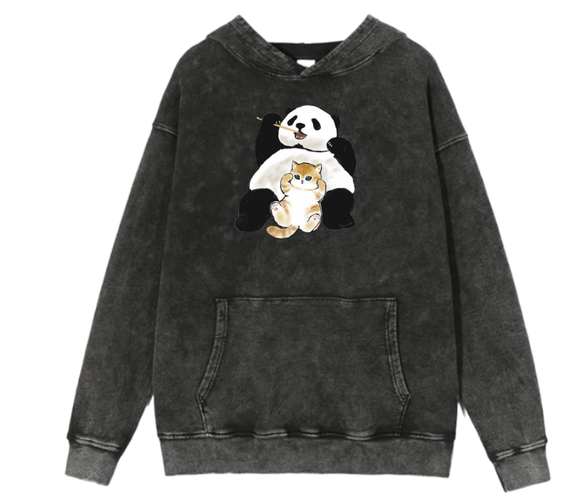 PANDA Oversize Hoodie Washed 35