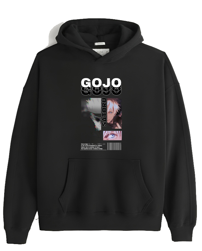 jujutsu kaisen GOJO Oversize Hoodie Black 35