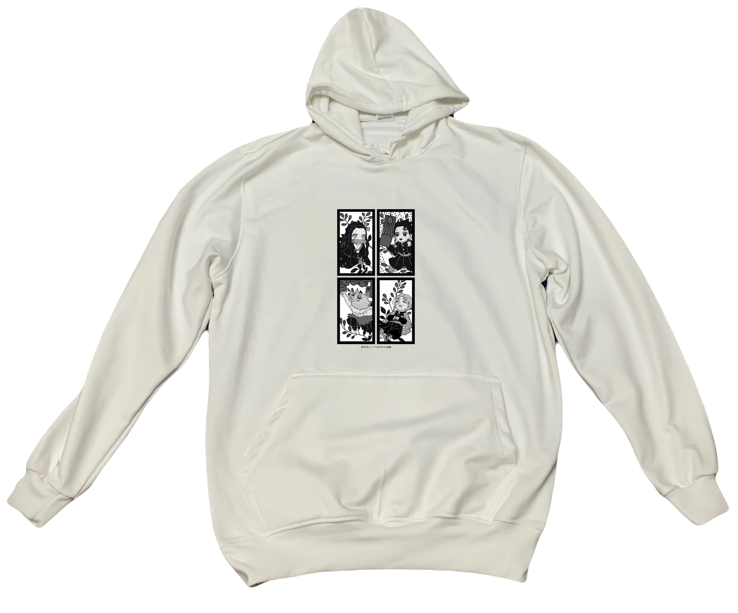 Anime Demon slayer nezuko tanjiro Oversize Hoodie White 35