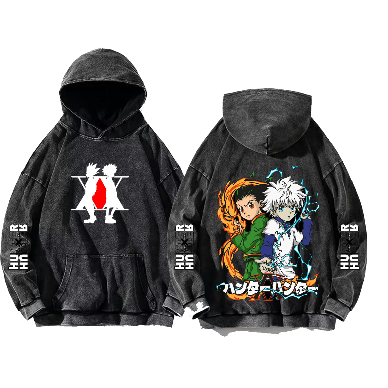 Hunter × Hunter One Size hoodie Washed Back 35
