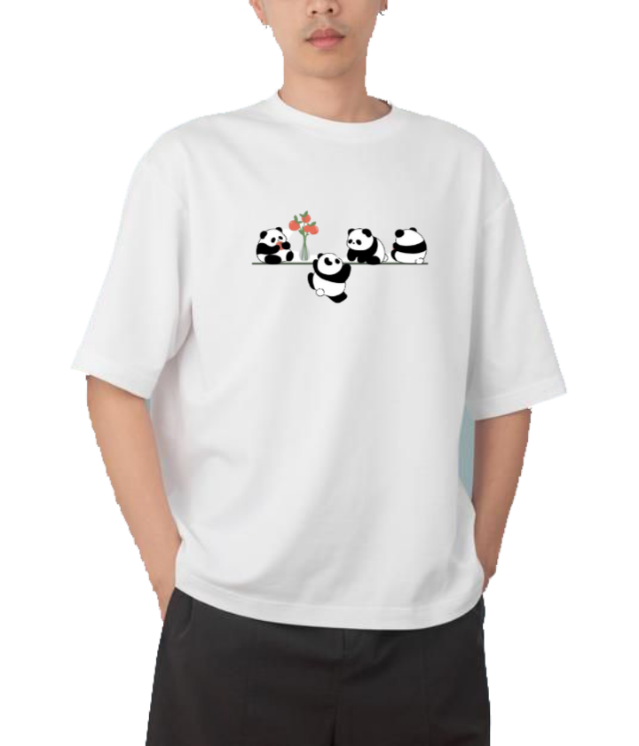 PANDA Oversize Hoodie White 36