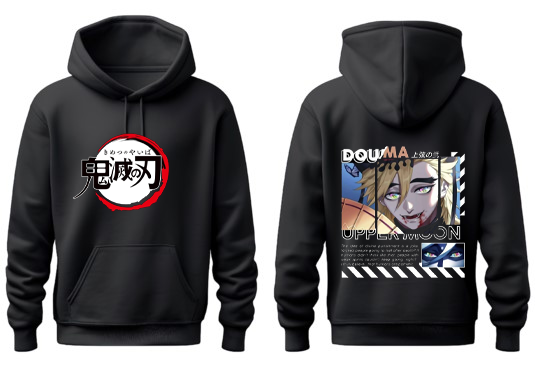Anime Demon slayer nezuko tanjiro Oversize Hoodie Black 36