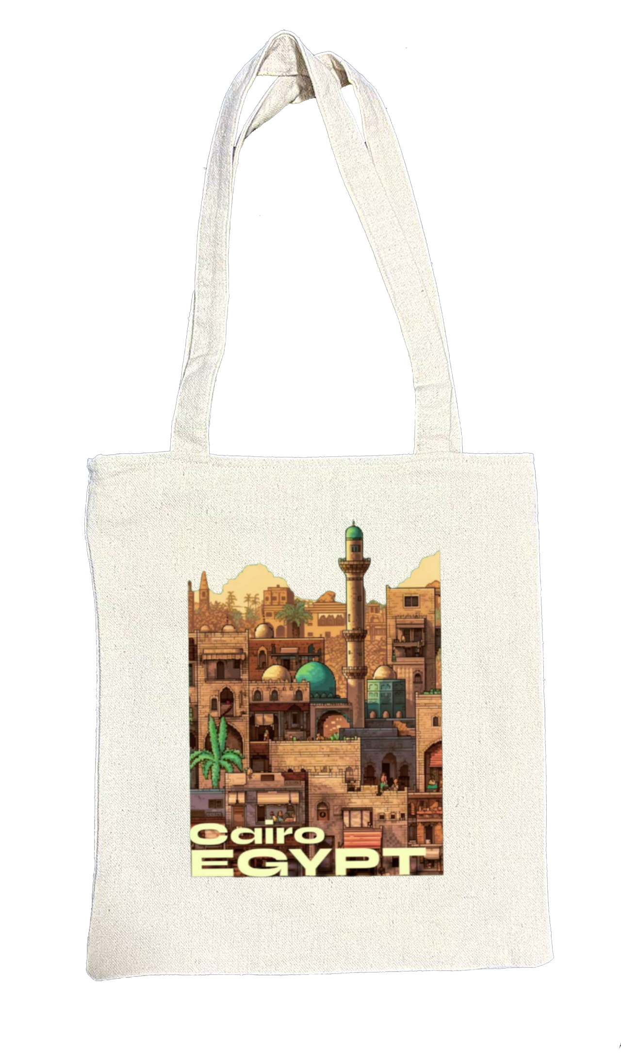 Egypt tote bag beige 36