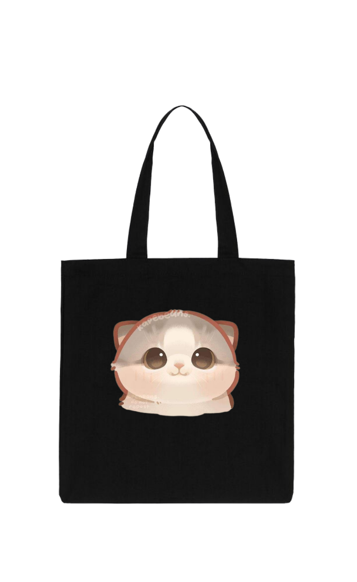 cat tote bag Black 36