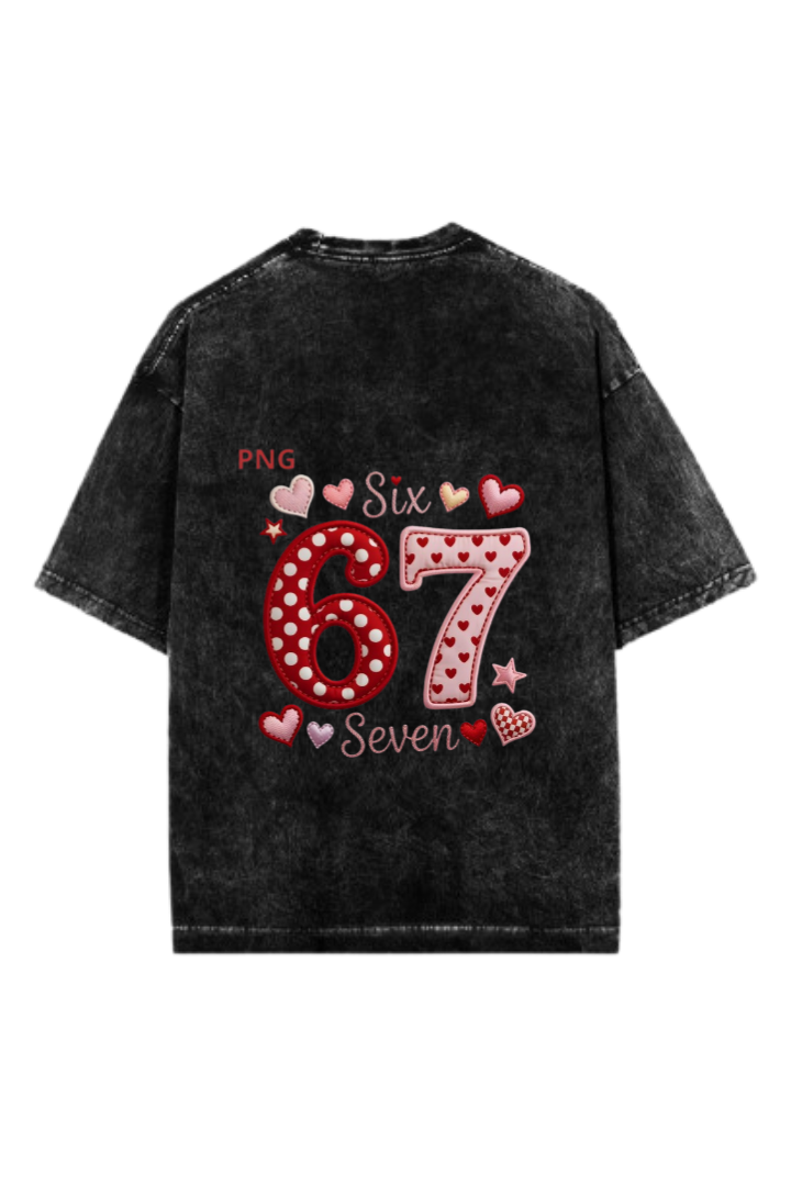 67 designs One Size t- shirt Washed Back 36
