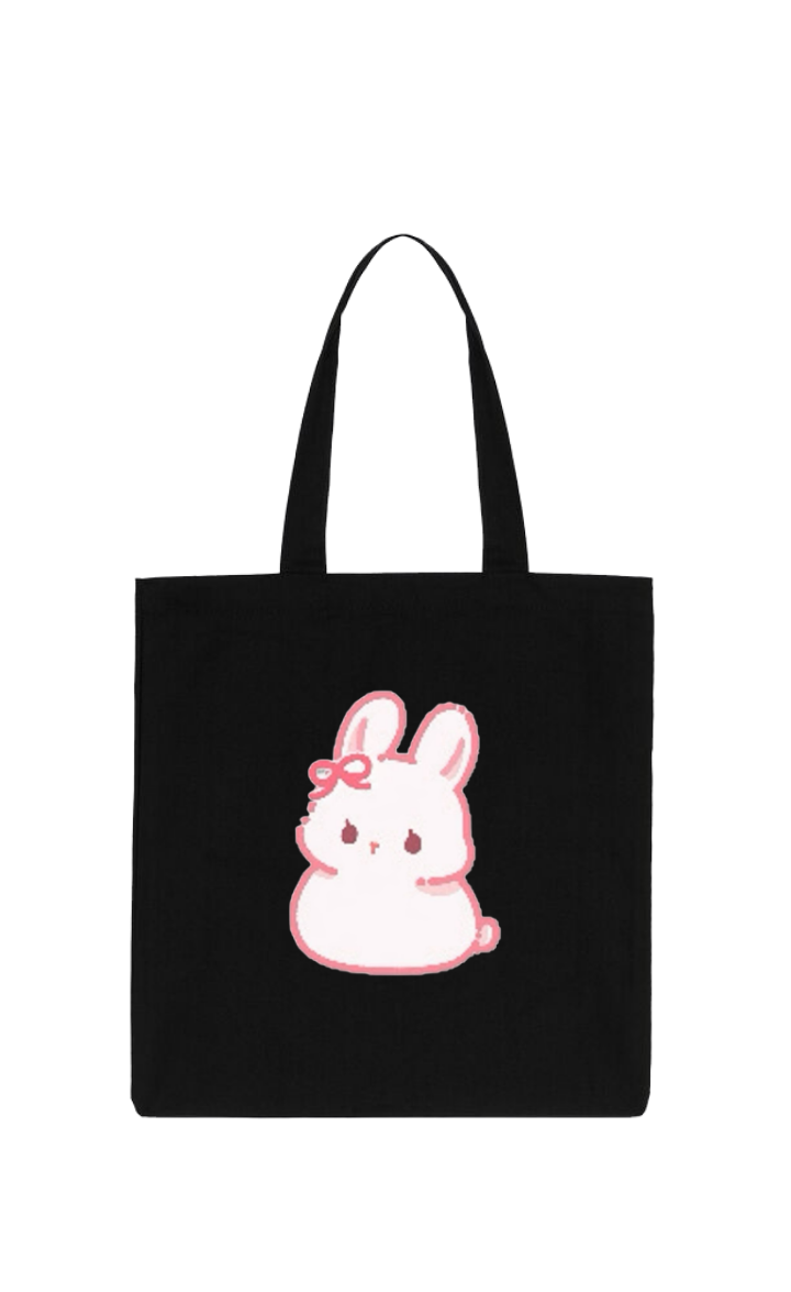 bunny tote bag White 36