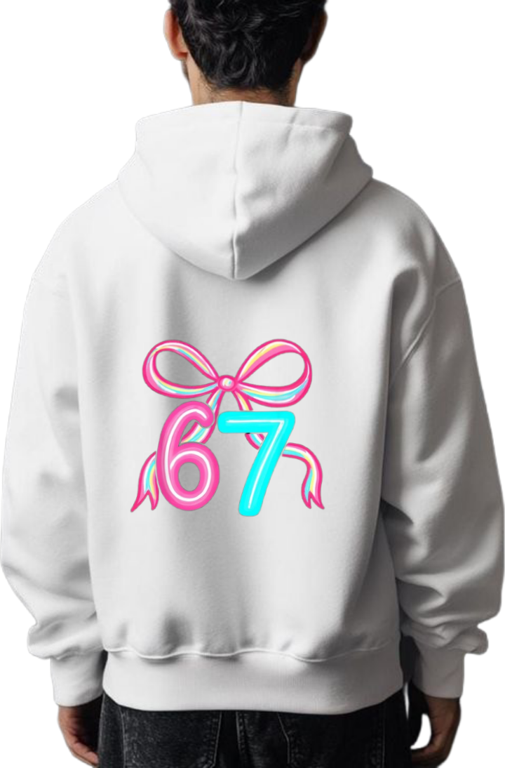 designs 67 Oversize Hoodie White Back 36