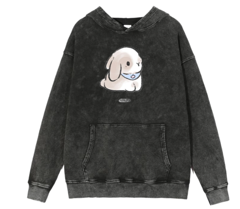 bunny Oversize Hoodie Washed 37