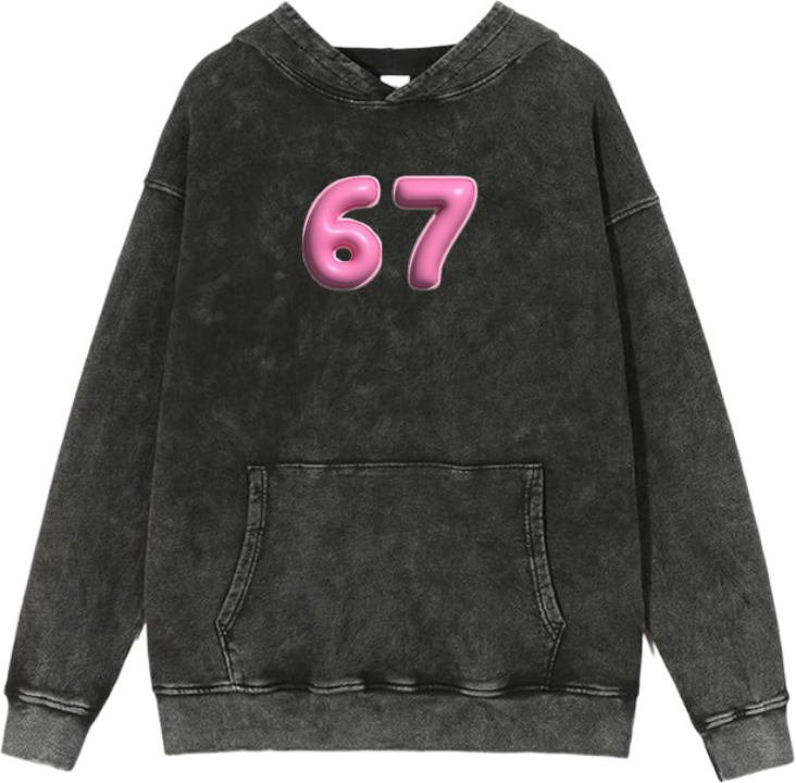 67 designs Oversize Hoodie Washed 37