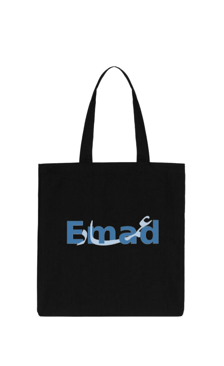 names tote bag Black Emad 37