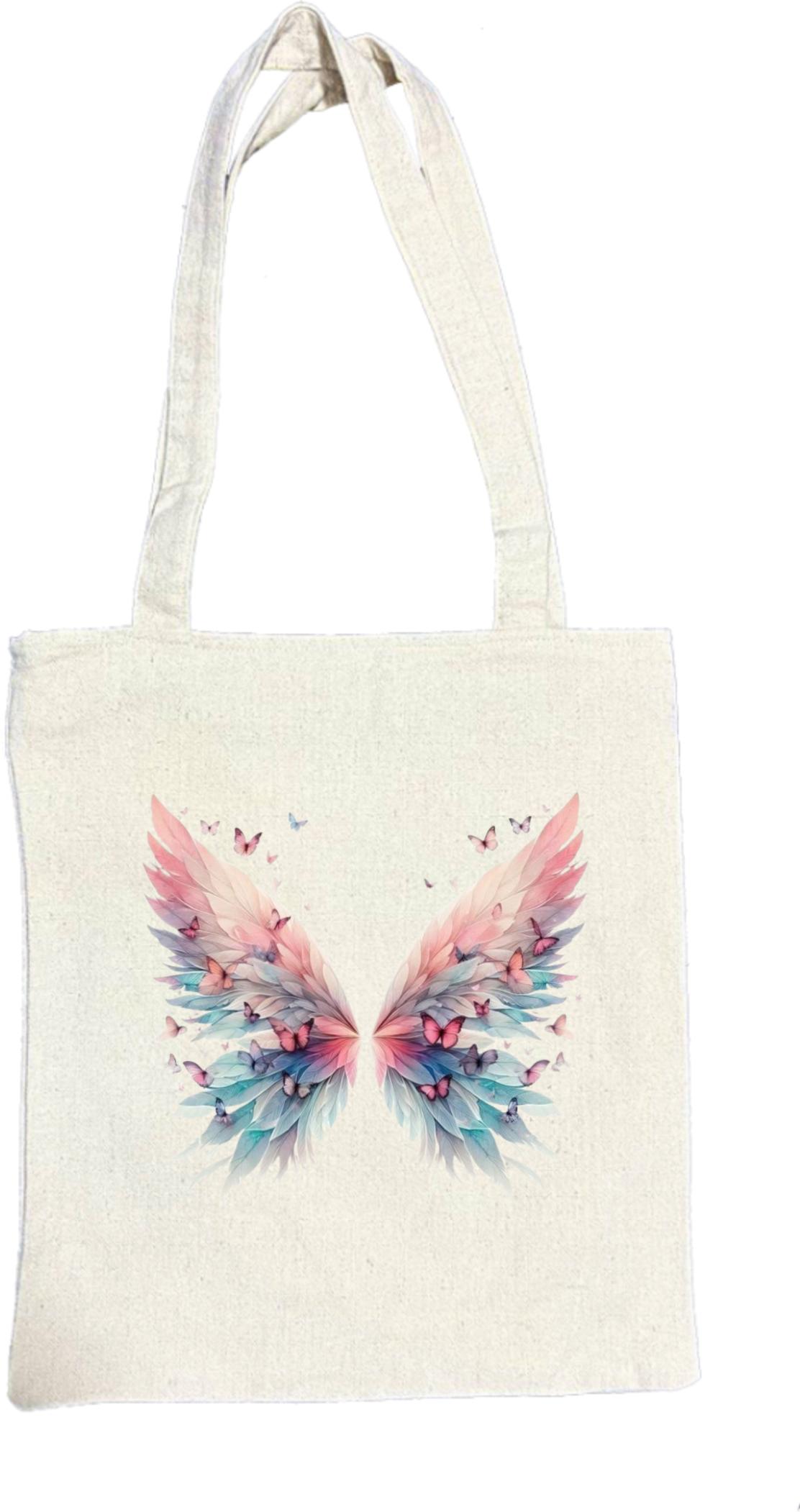 butterflies tote bag Beige 37