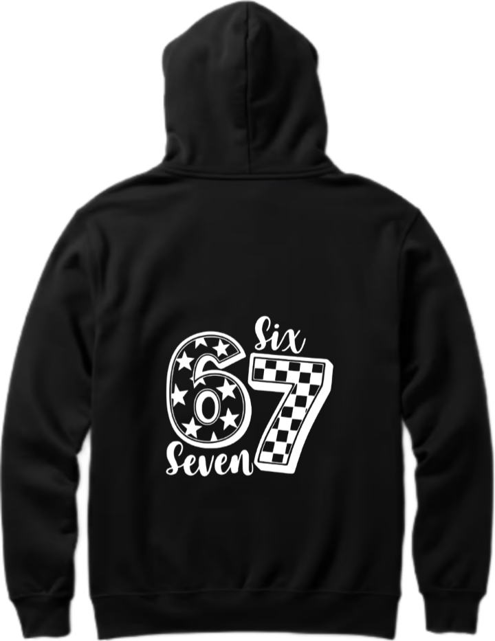 designs 67 Oversize Hoodie Black Back 37