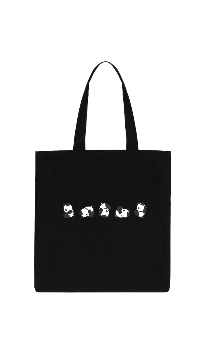 PANDA tote bag Black 37