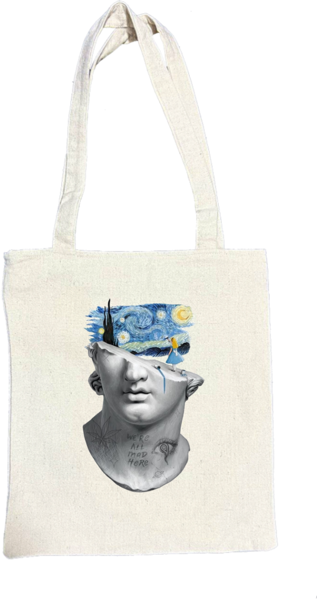 فان جوخ tote bag beige 177