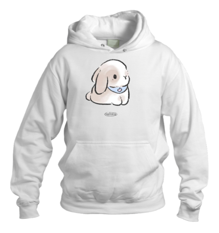 bunny Oversize Hoodie White 37