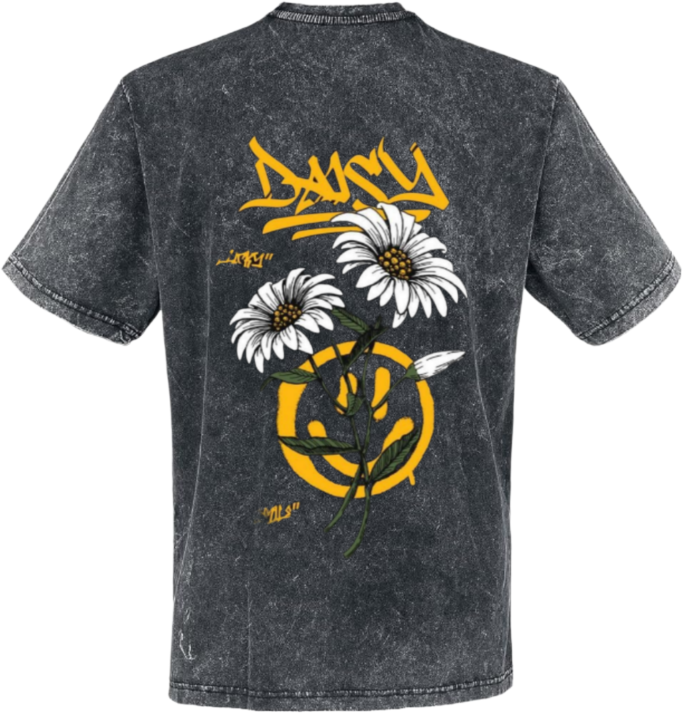 Daisy t- shirt One Size Washed Back 37
