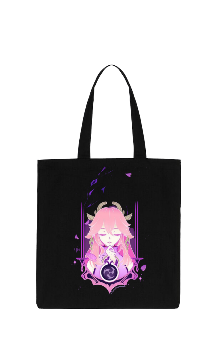 Genshin Impact Yae Miko tote bag Black 37